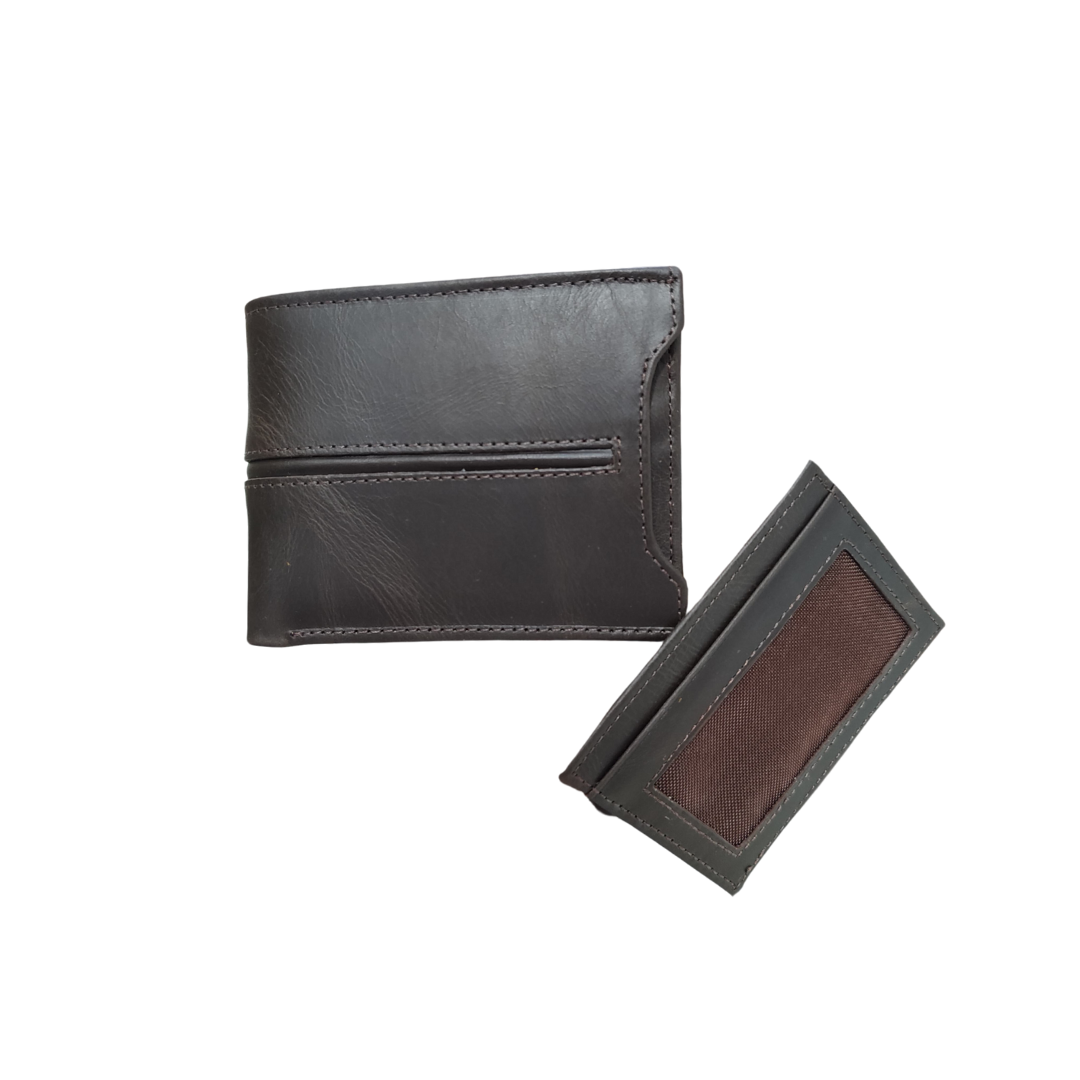 Billetera de caballero en cuero Ref 128 - RagazzaBolsos