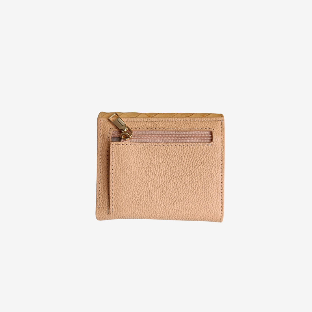 Billetera Elise en cuero - Mandarina