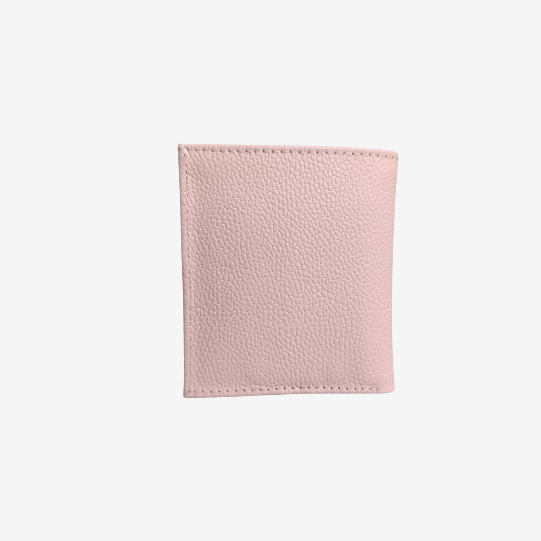 Billetera porta tarjetas para dama color palo rosa