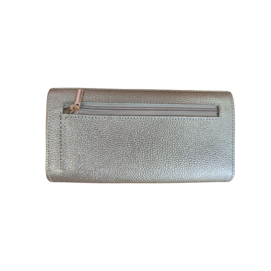 Billetera Nova en cuero Dorado - RagazzaBolsos