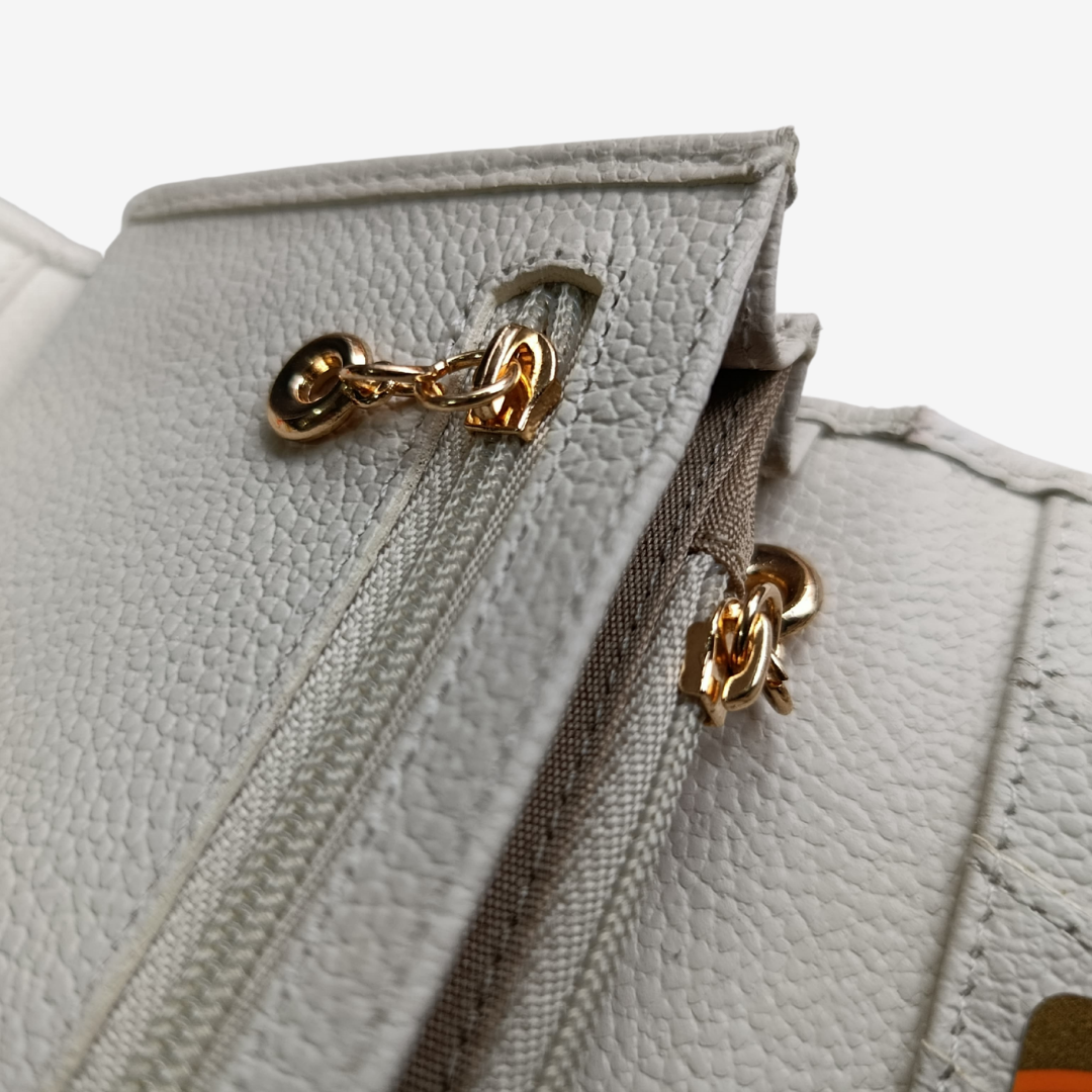 Billetera Nova en cuero - Beige