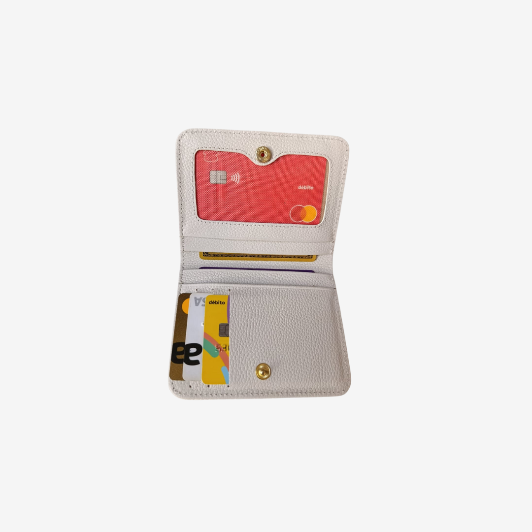 Billetera Zafiro en Cuero Beige