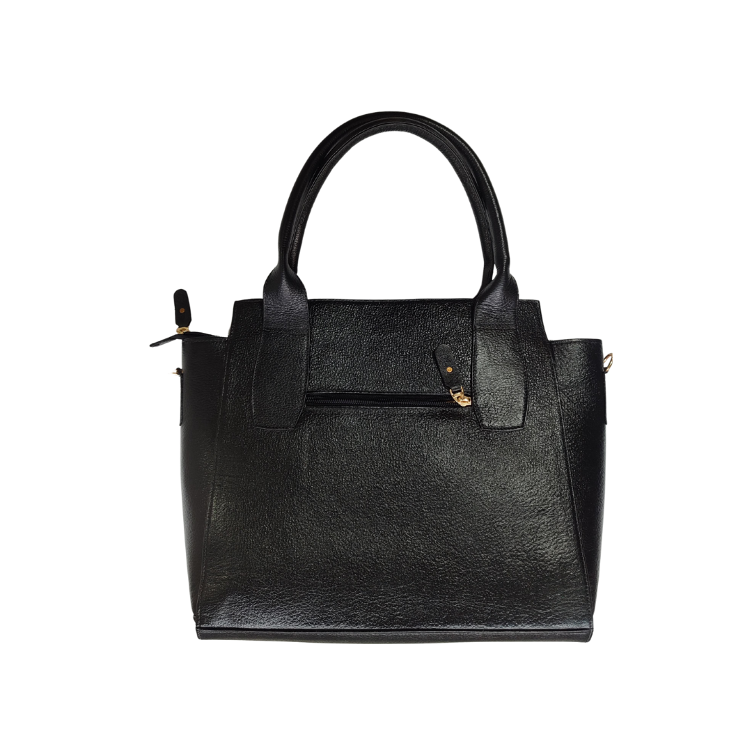 Cartera sofia en cuero - negro