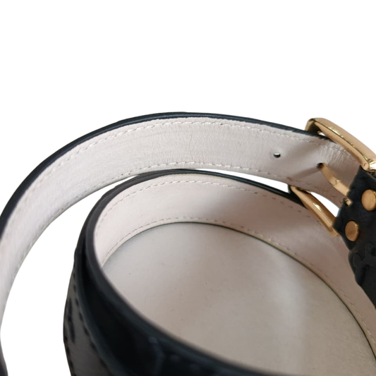 CINTURON MAKKI EN CUERO NEGRO