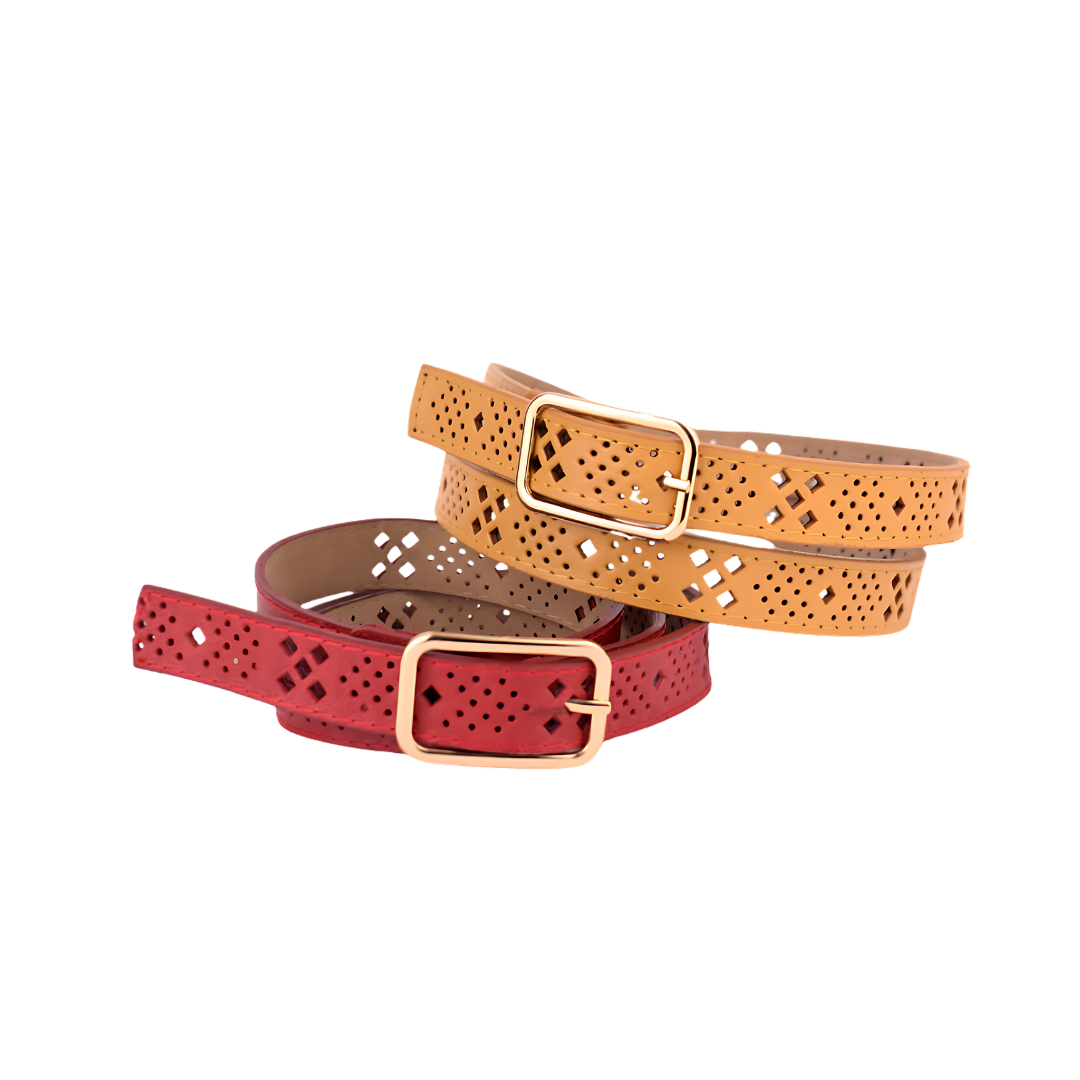 Correa para mujer unifaz de cuero detaller en laser - RagazzaBolsos