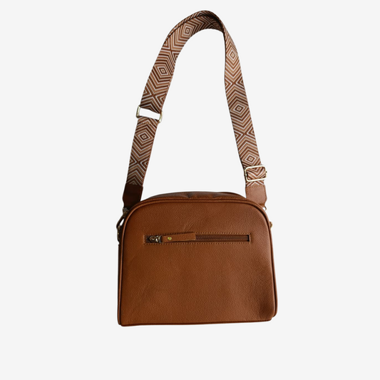 Manos libres Kira Cuero Miel - RagazzaBolsos