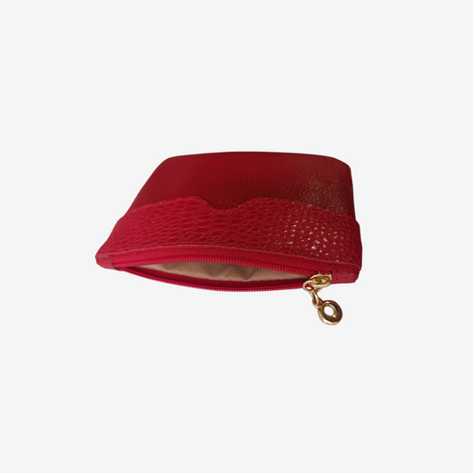 Monedero Palma en cuero Rojo - RagazzaBolsos