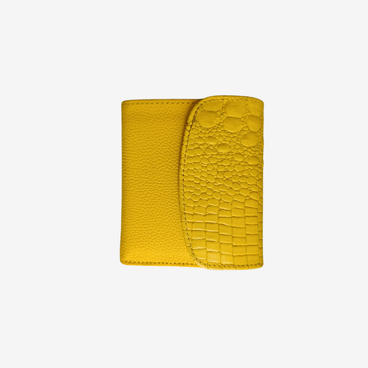 Billetera Elise en cuero - Amarillo