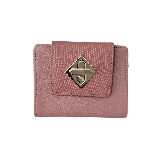 Billetera corta en cuero para dama Ref 015