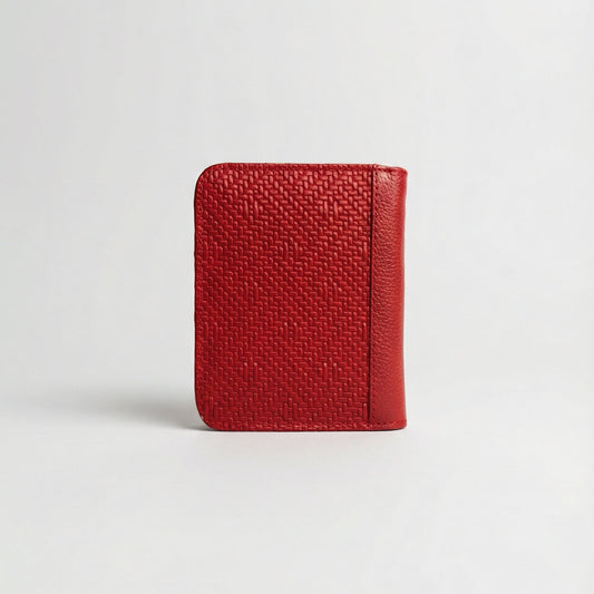 Billetera Zafiro en cuero rojo - RagazzaBolsos