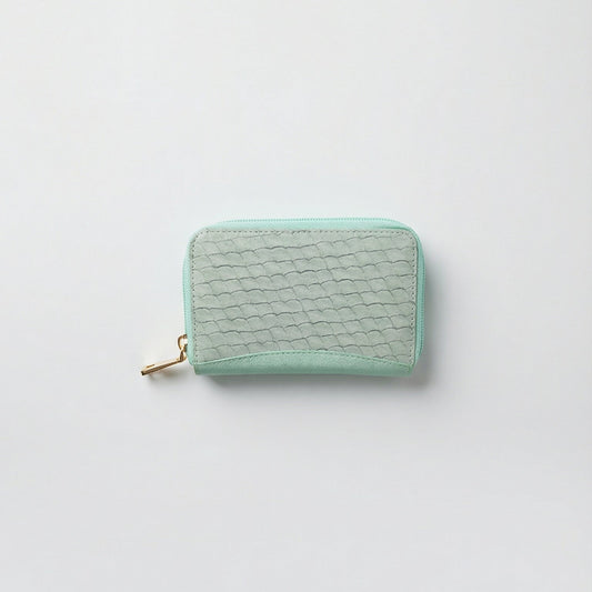 Billetera Moma en cuero Verde Claro - RagazzaBolsos