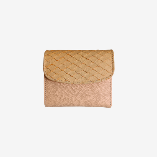 Billetera Elise en cuero - Mandarina