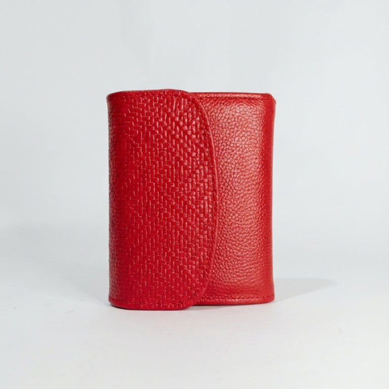 Billetera Elise en cuero Rojo - RagazzaBolsos