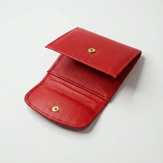 Billetera Elise en cuero Rojo - RagazzaBolsos
