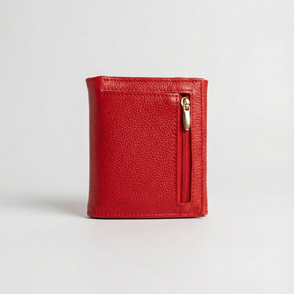 Billetera Elise en cuero Rojo - RagazzaBolsos