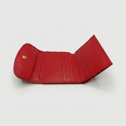 Billetera Elise en cuero Rojo - RagazzaBolsos