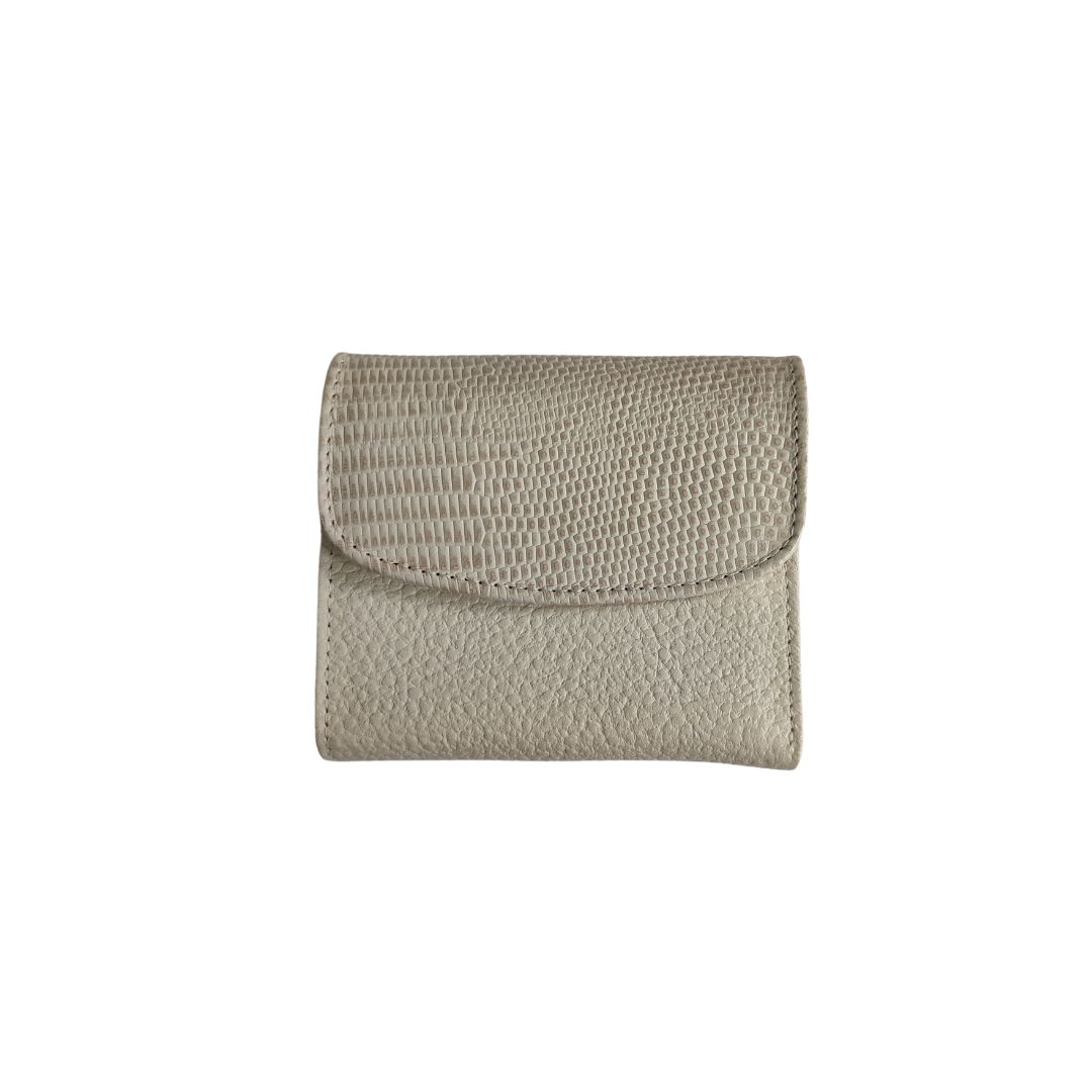 Billetera Elise en cuero - Beige