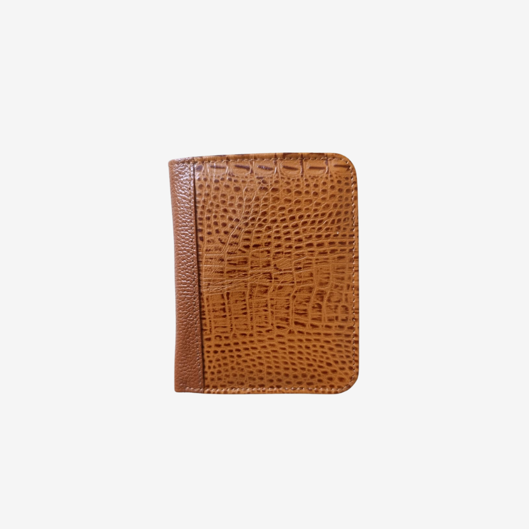 Billetera Zafiro en cuero Miel - RagazzaBolsos