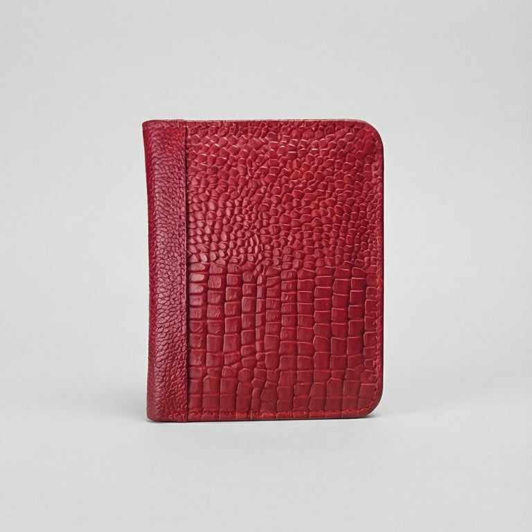 Billetera Zafiro en cuero rojo - RagazzaBolsos