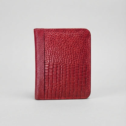 Billetera Zafiro en cuero rojo - RagazzaBolsos