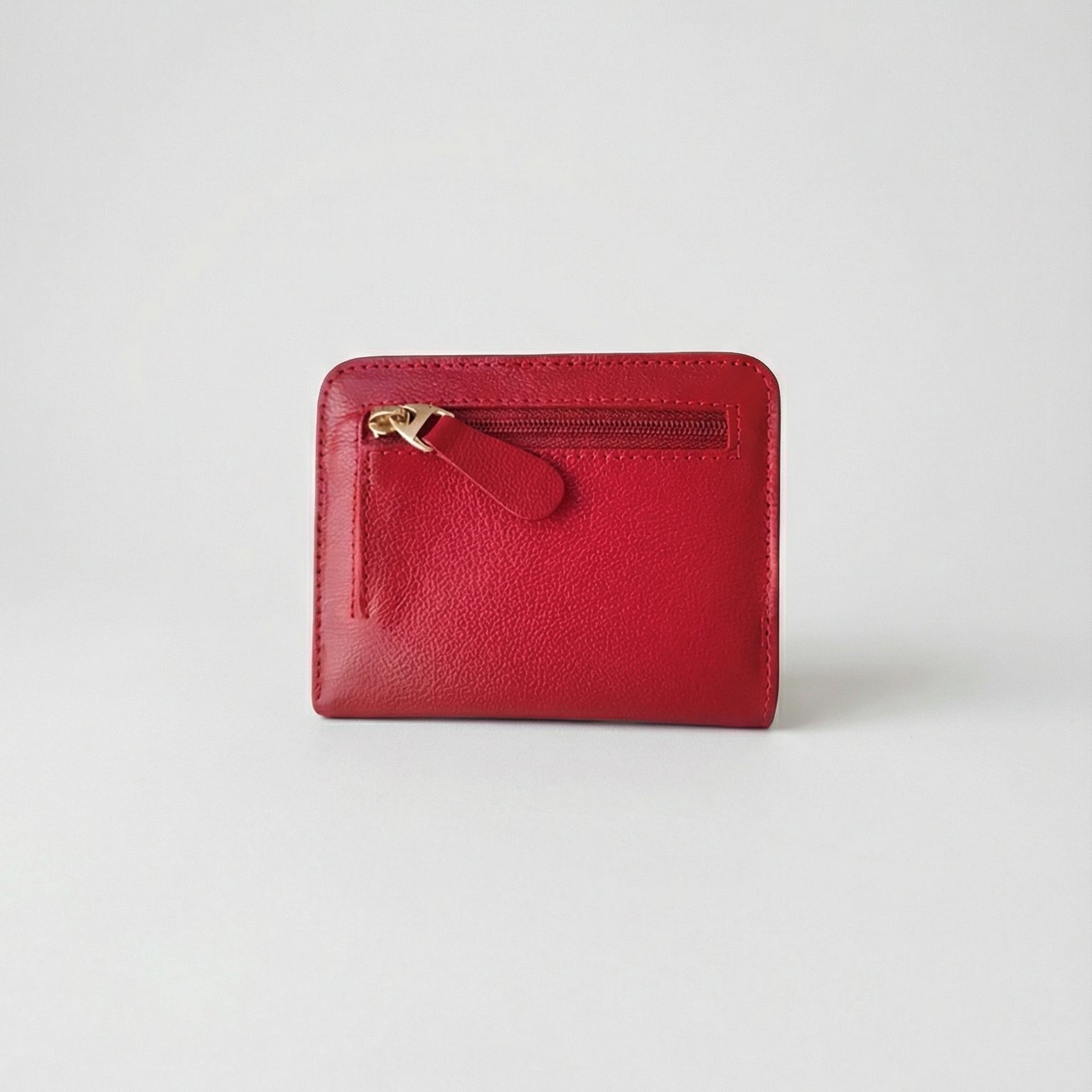 Billetera Zafiro en cuero rojo - RagazzaBolsos