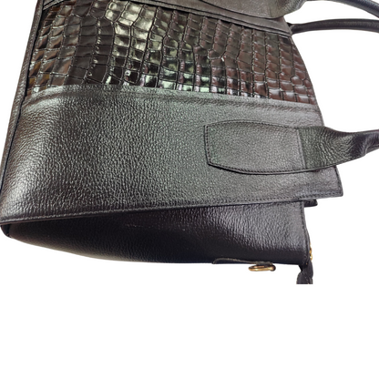 Cartera sofia en cuero - negro