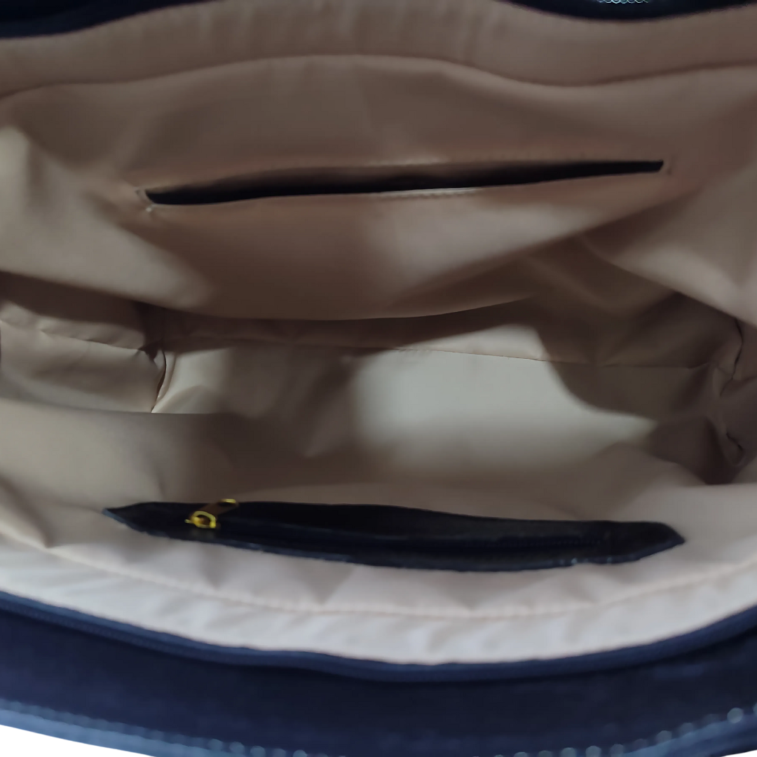 Cartera sofia en cuero - negro