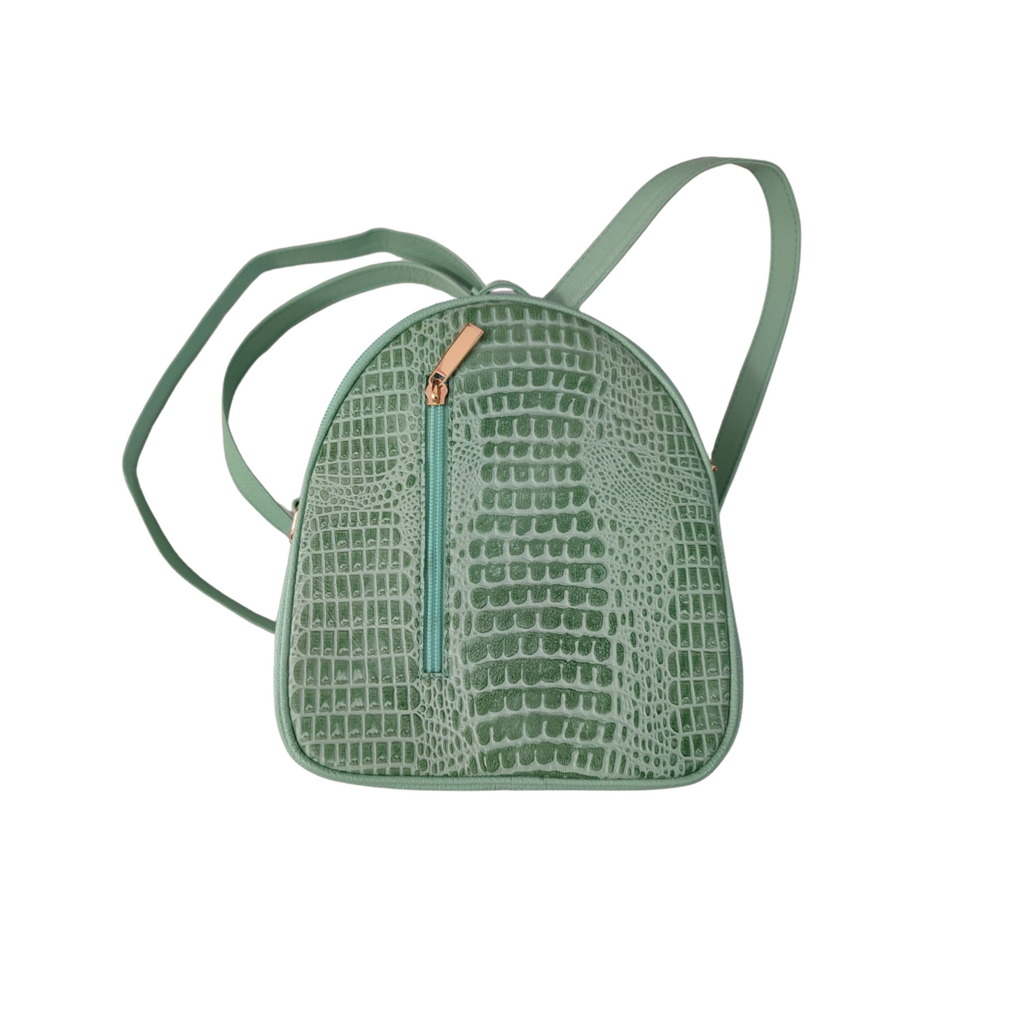 Morral marfil en cuero Verde Musgo