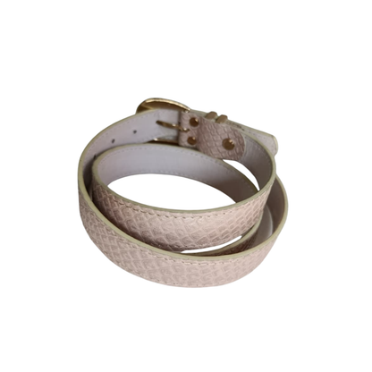 CINTURON MAKKI EN CUERO NUDE